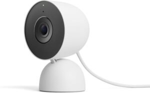 Google Nest Cam indoor wired security camera with HDR video and smart motion detection