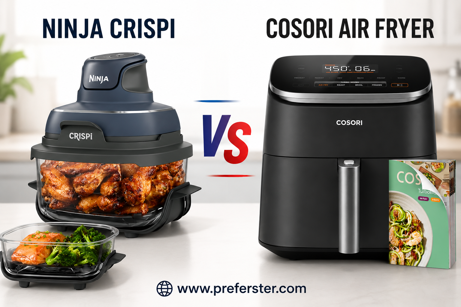 Ninja Crispi vs COSORI TurboBlaze