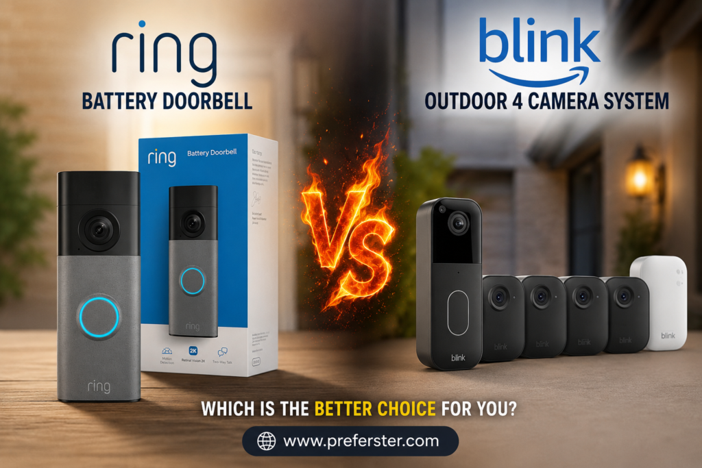 Ring Battery Doorbell vs Blink Video Doorbell comparison for 2026