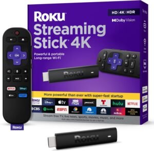 Roku Streaming Stick 4K for HD and 4K streaming