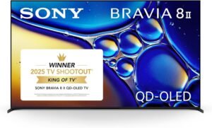 Sony BRAVIA 8 II OLED smart TV with Google TV platform