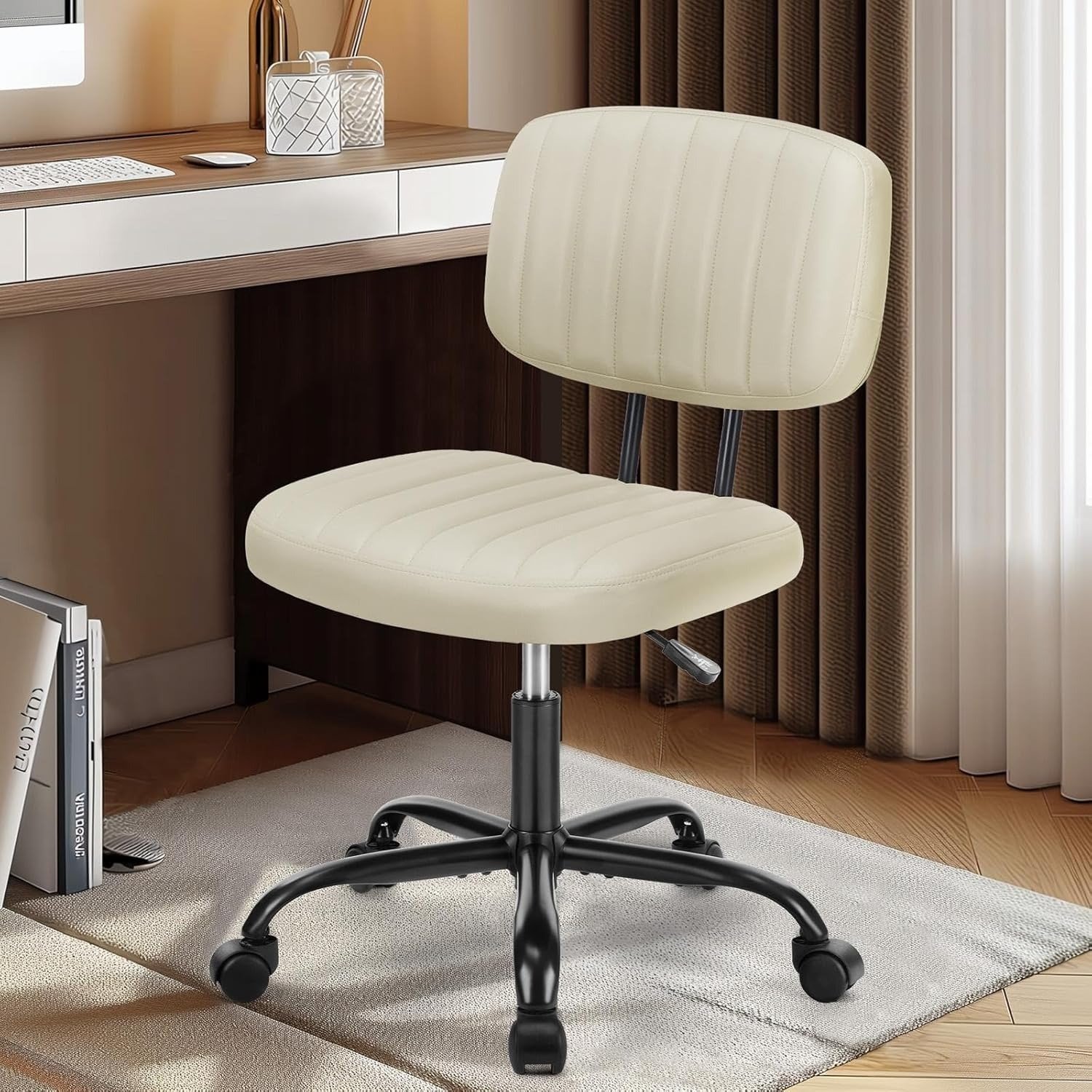 DUMOS Armless Office Desk Chair