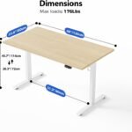 Agilestic 48 24 Inch Height Adjustable Electric Standing Desk