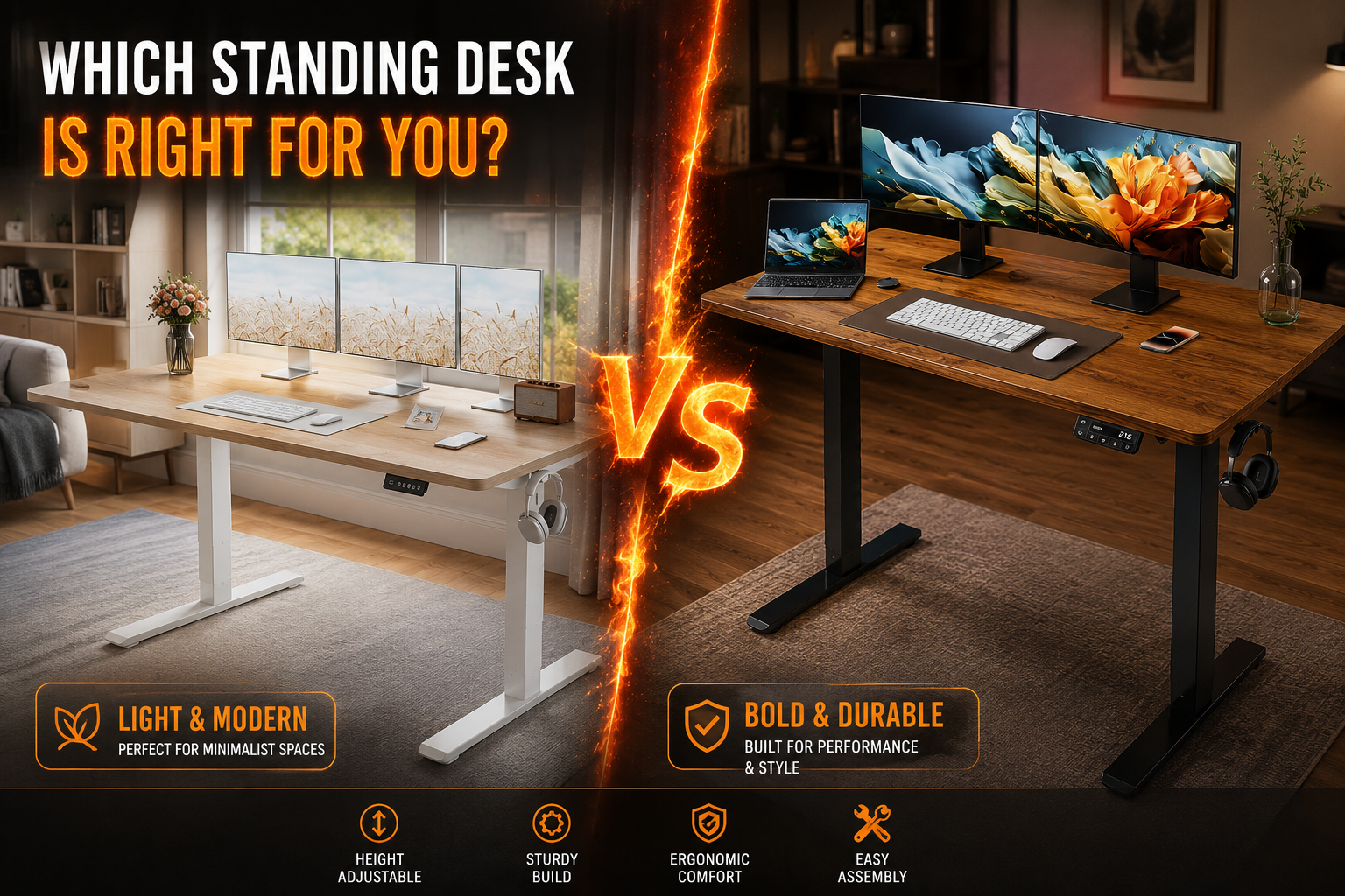 FEZIBO vs YIHAYO standing desk
