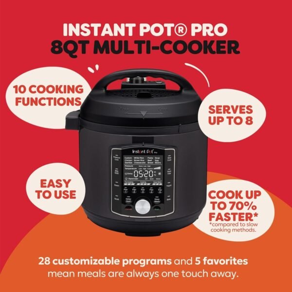 Instant Pot Pro (8 QT) 10-in-1 Pressure Cooker