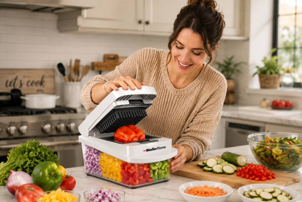 Mueller The Real Original Pro Vegetable Chopper & Mandoline Slicer