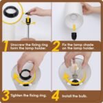 Yarra-Decor Bedside Table Lamp with USB Ports