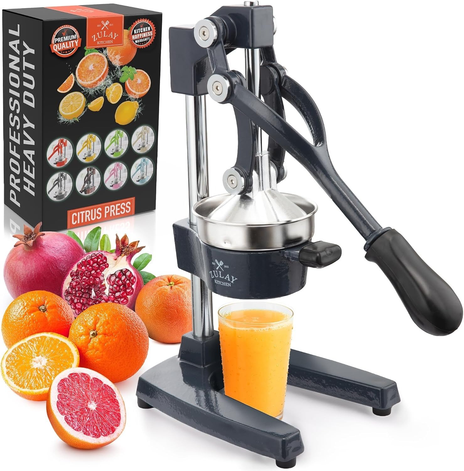 Zulay Kitchen Cast Iron Citrus Juicer