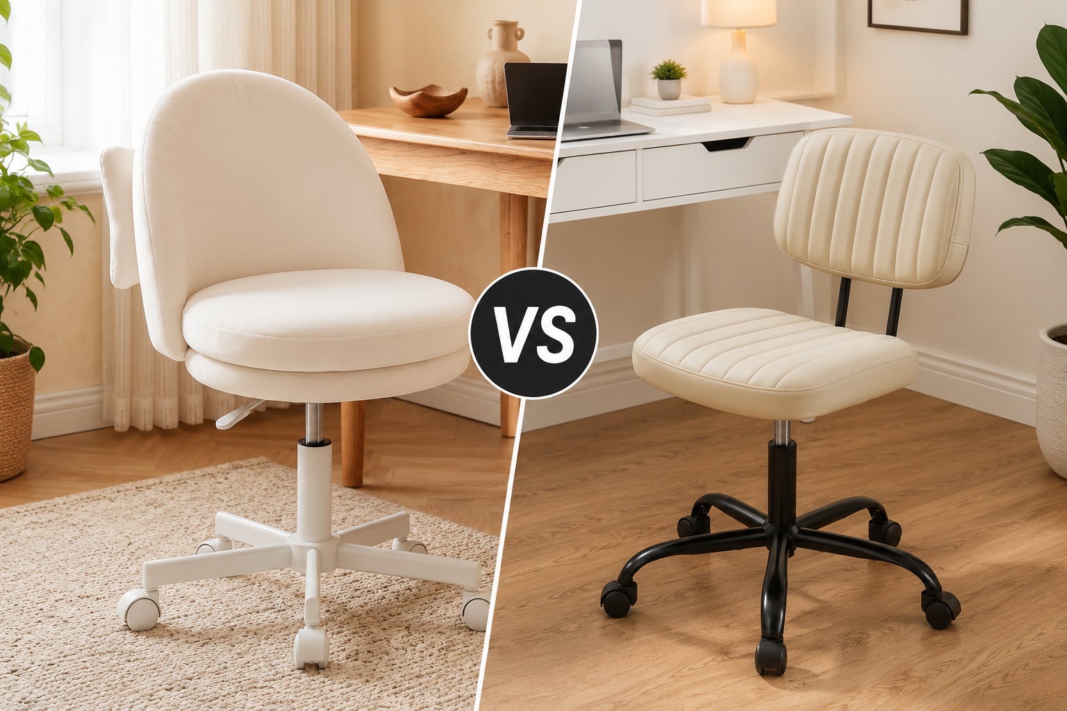 Sweetcrispy Office Desk Chair vs YGTPLAYER Velvet Tall Office Chair