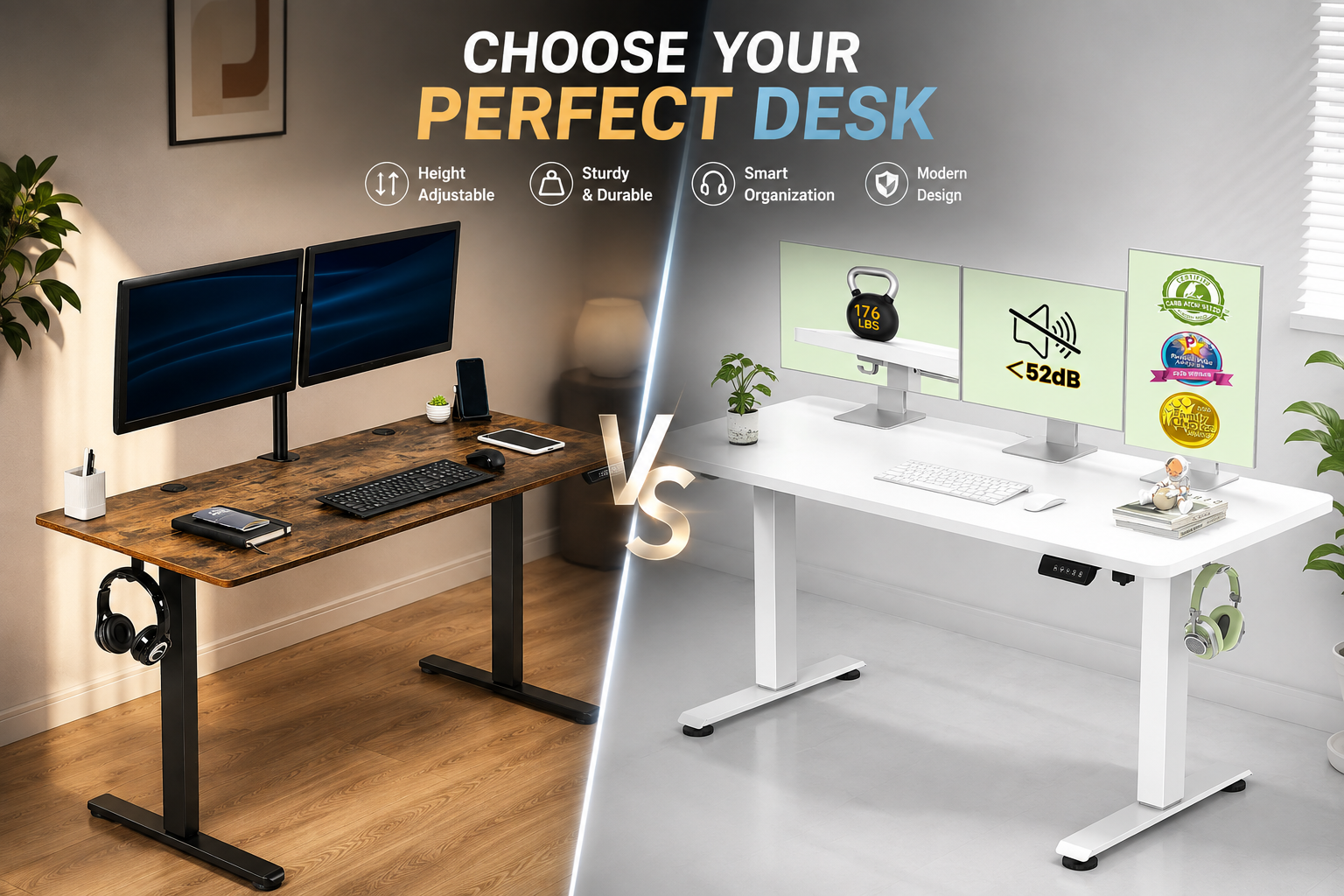 VIVO vs Veken Standing Desk