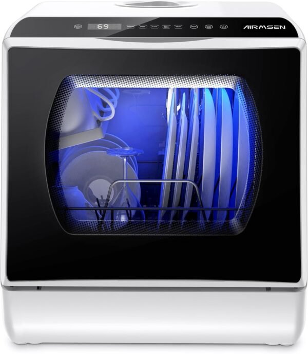 AIRMSEN Portable Countertop Dishwasher