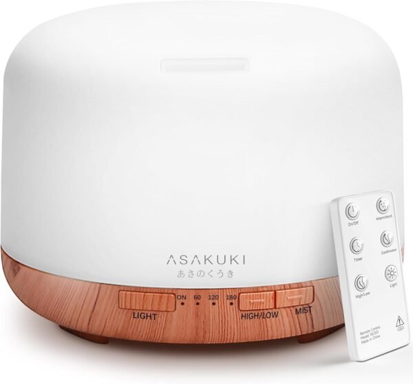 ASAKUKI Essential Oil Diffuser for Home,