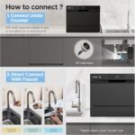 COMFEE’ Countertop Dishwasher