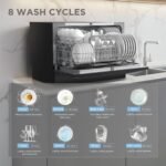 COMFEE’ Countertop Dishwasher