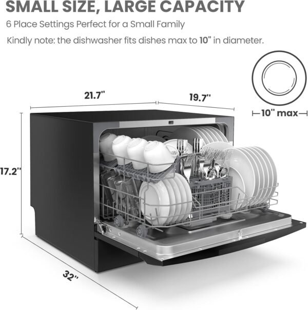 COMFEE’ Countertop Dishwasher