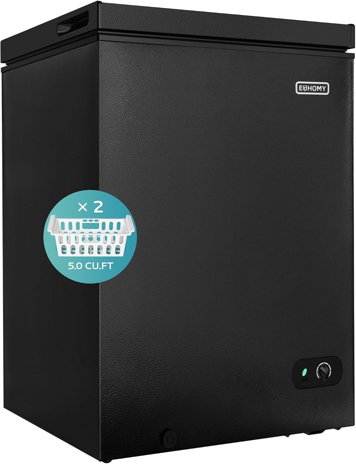 EUHOMY 3.5 Cu. Ft. Chest Freezer