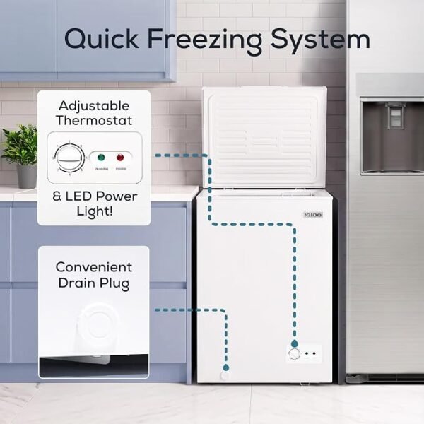 Igloo 3.5 Cu Ft. Upright Deep Freezer