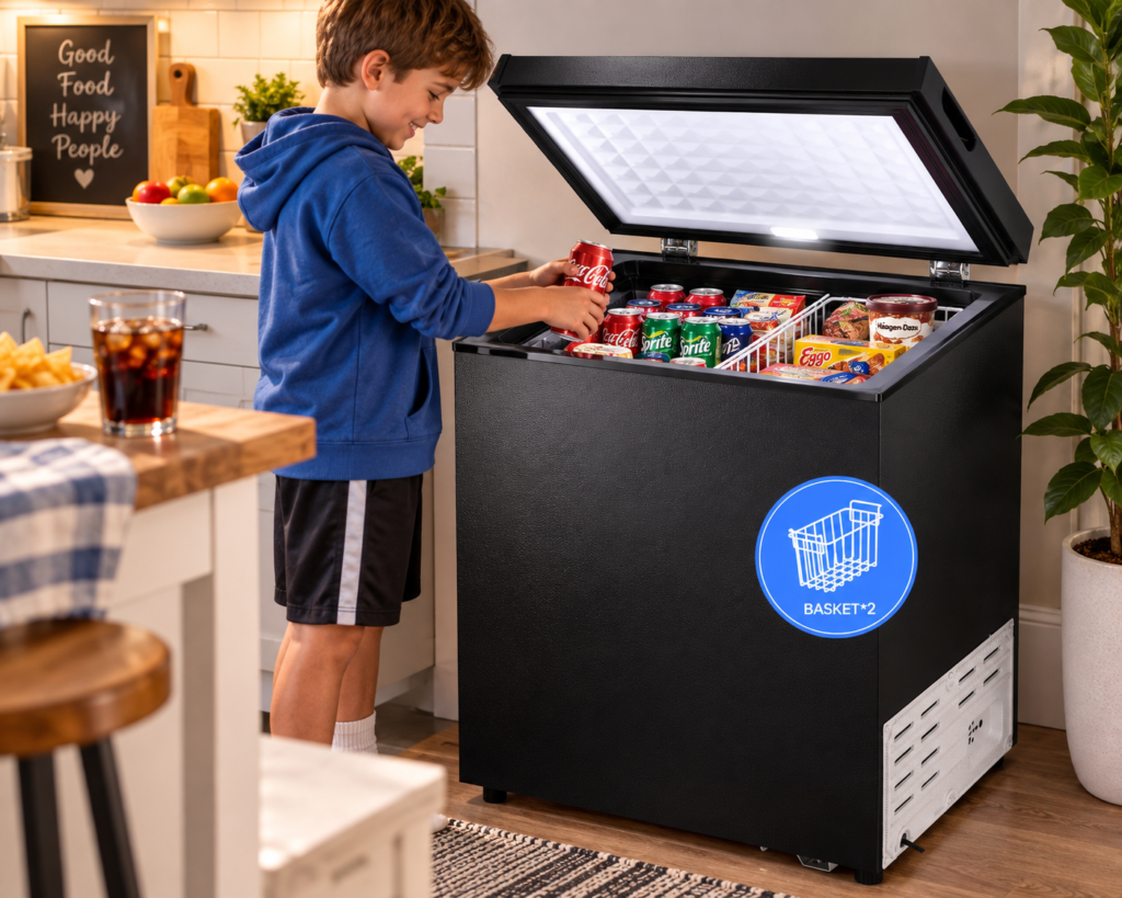Kismile 3.2 Cu. Ft. Chest Freeze